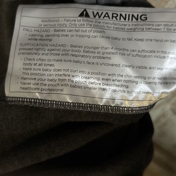 Lalabu Men's Large Dad Shirt Gray Short Sleeve Stretch Babywearing Carrier Top - Picture 8 of 8